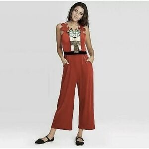 Ugly Christmas Holiday Llama Velour Overall Graphic Jumpsuit Googly Eye NWT XL